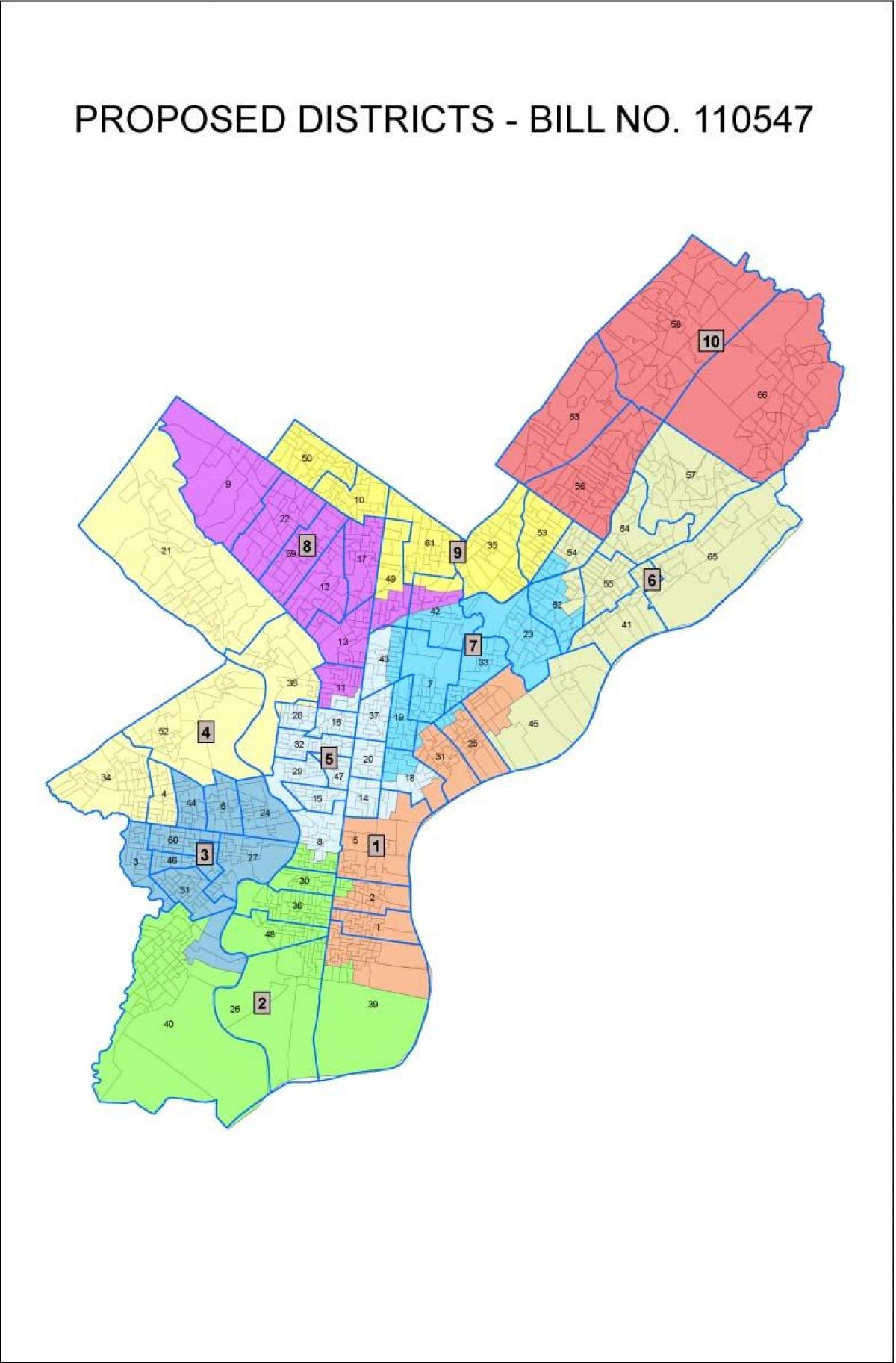 kort over Philly området