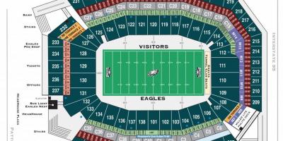 Philadelphia eagles stadion kort